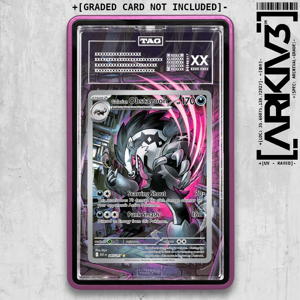 ARKIV3 TAG graded front - Purple