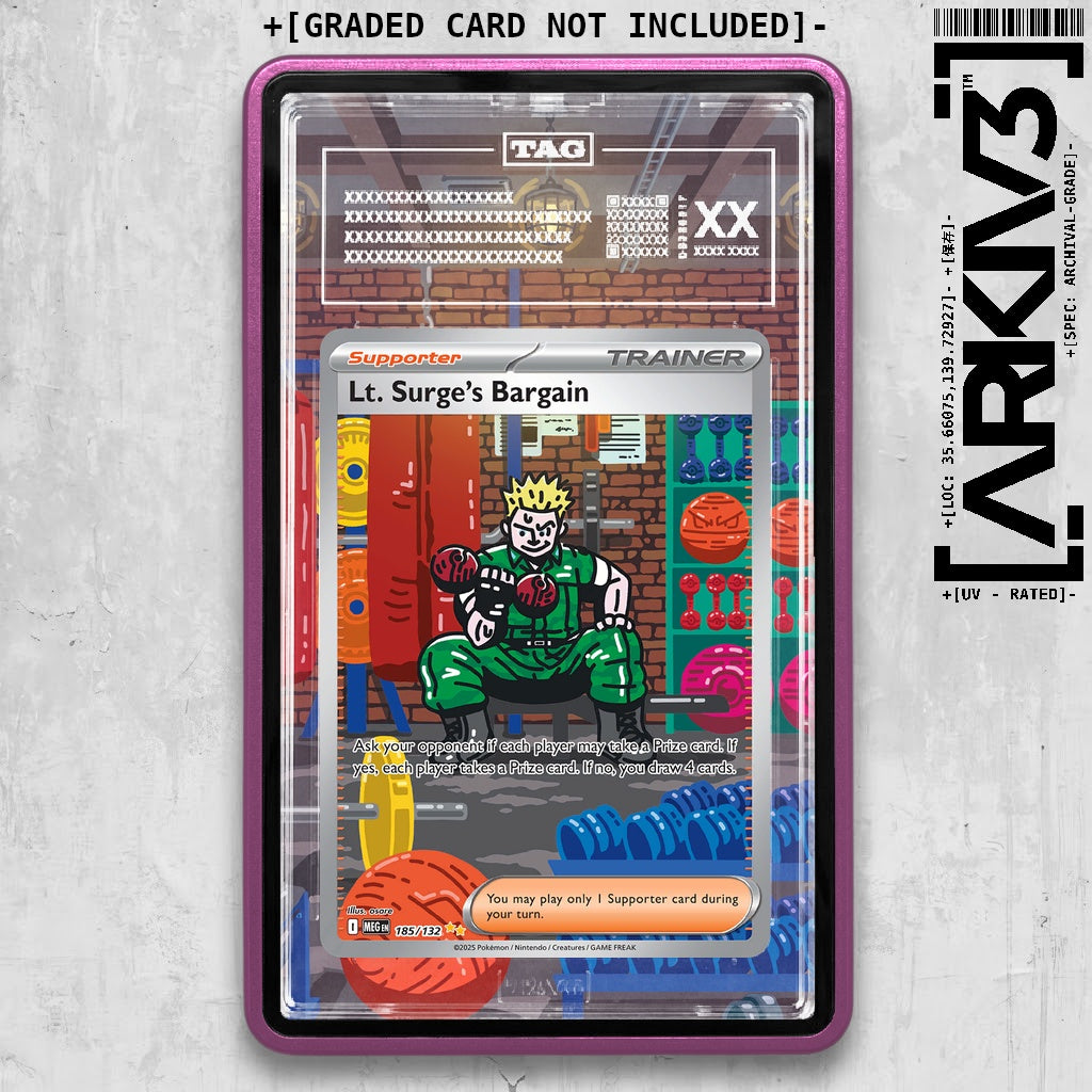 ARKIV3 TAG graded front - Purple