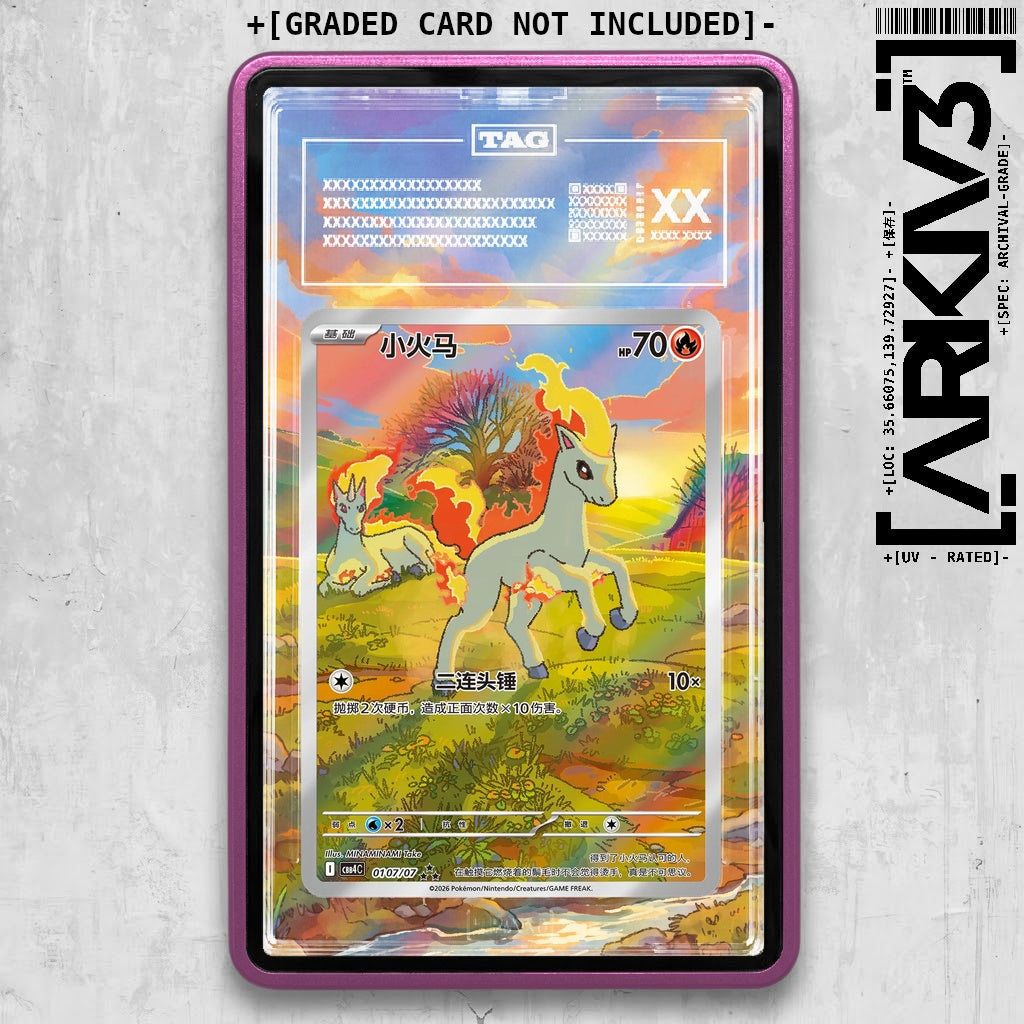 ARKIV3 TAG graded front - Purple