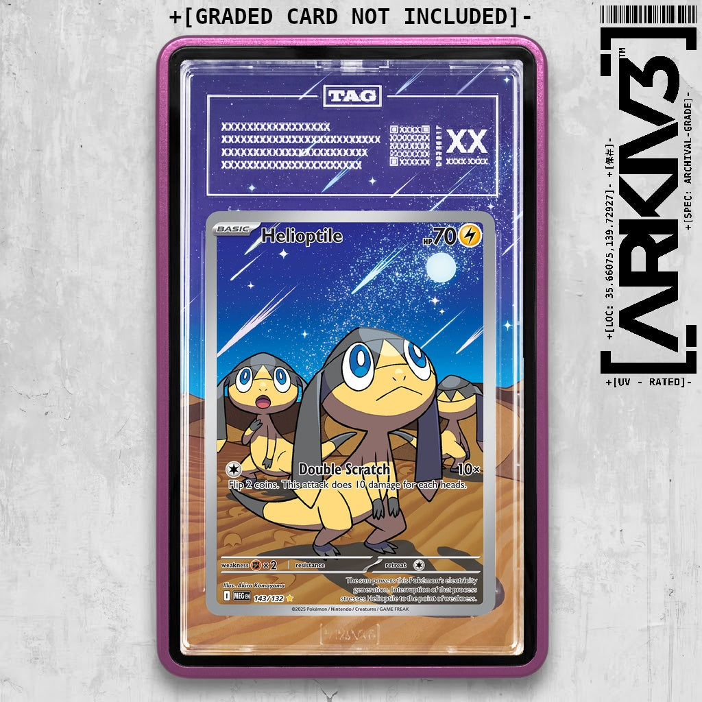 ARKIV3 TAG graded front - Purple