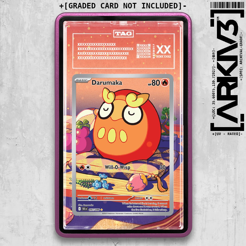 ARKIV3 TAG graded front - Purple