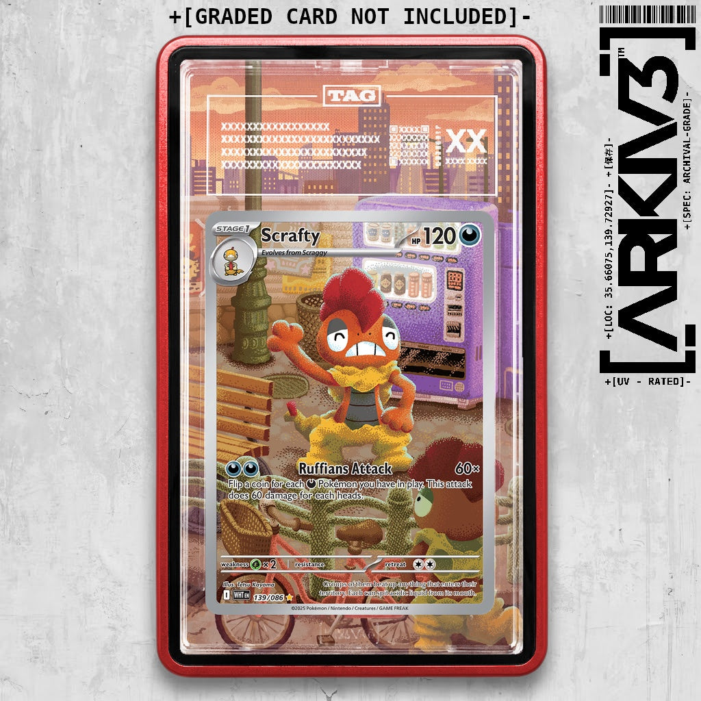 ARKIV3 TAG graded front - Red