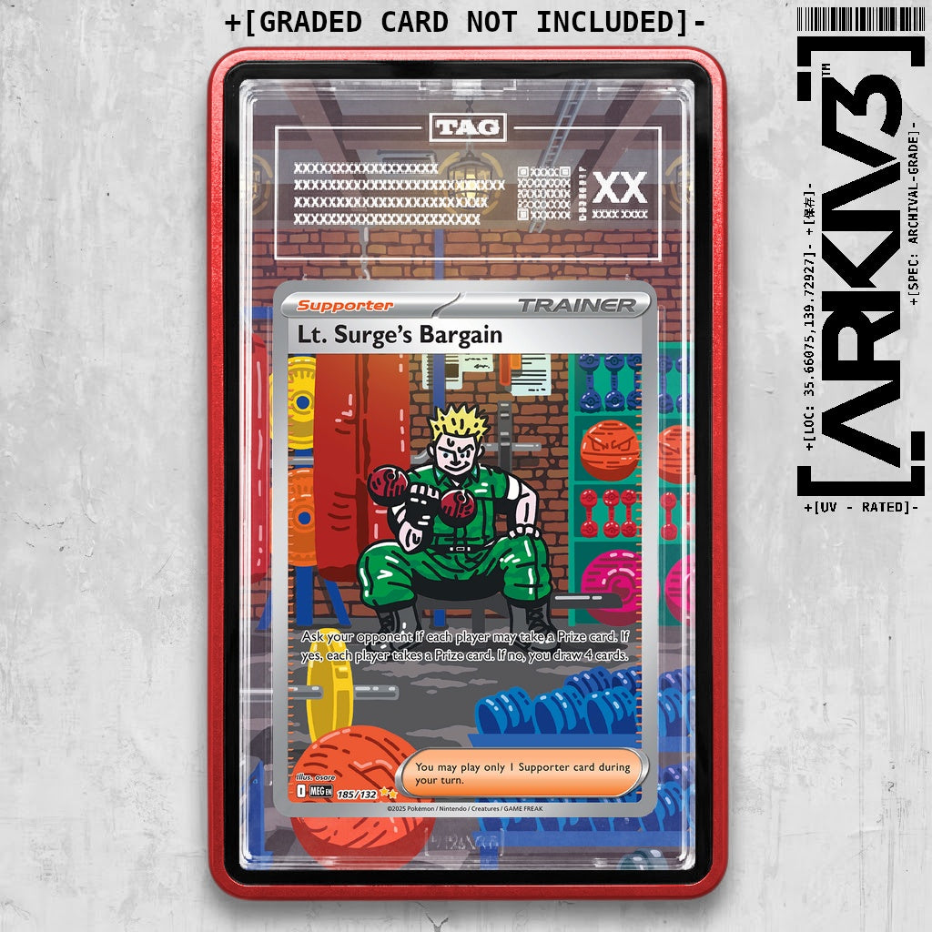 ARKIV3 TAG graded front - Red