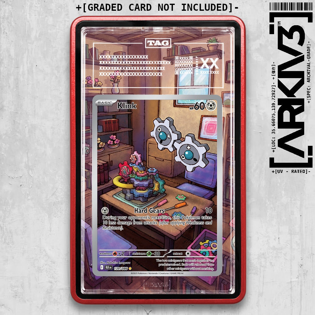 ARKIV3 TAG graded front - Red