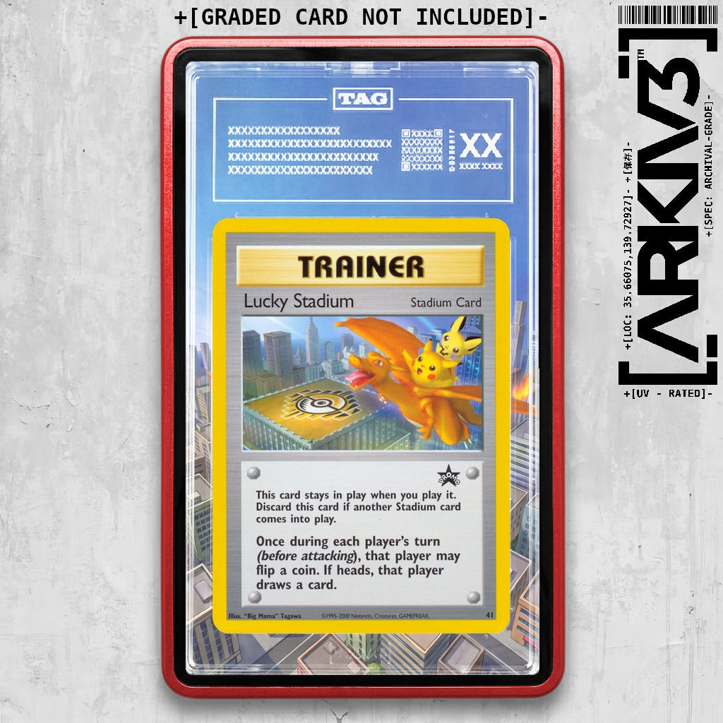 ARKIV3 TAG graded front - Red