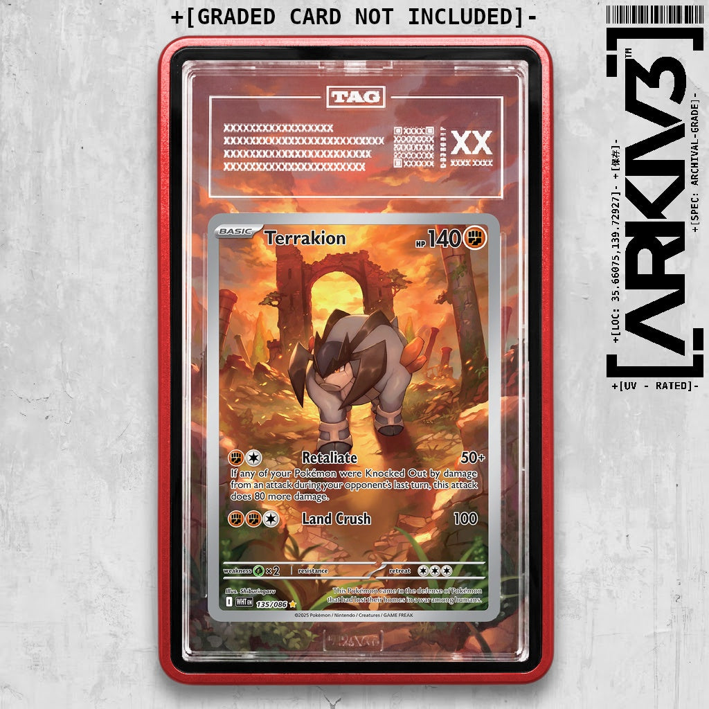 ARKIV3 TAG graded front - Red