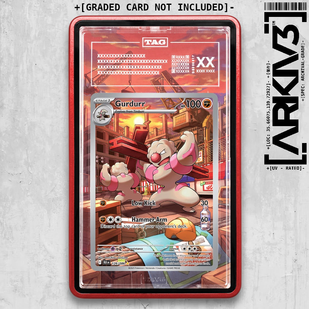 ARKIV3 TAG graded front - Red
