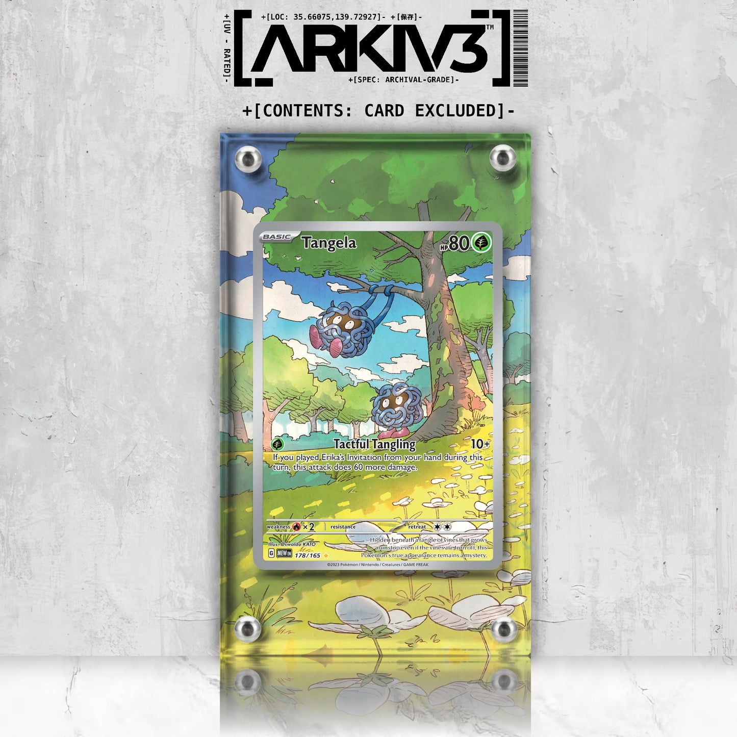 [UNIT: 178/165] // Tangela Extended Art Display Case - Raw