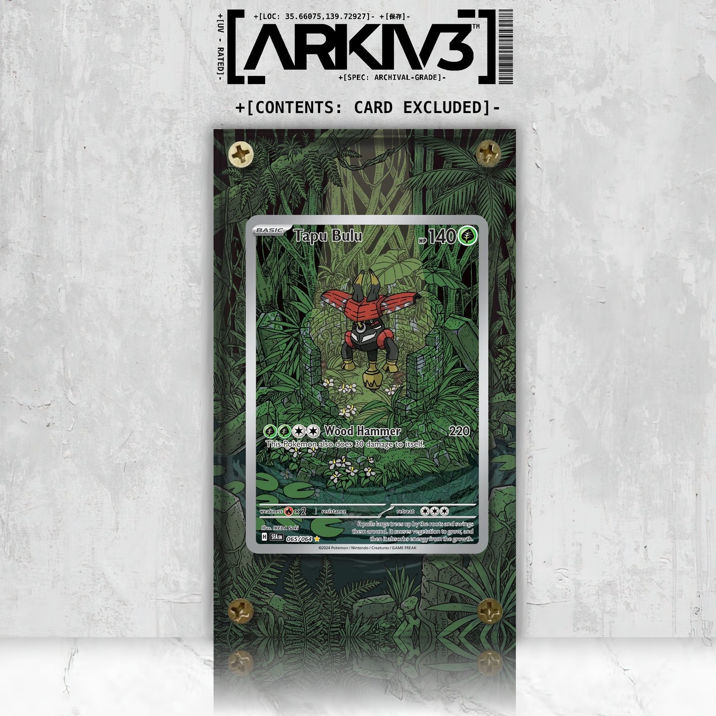 [UNIT: 65/64] // Tapu Bulu Extended Art Display Case - Raw