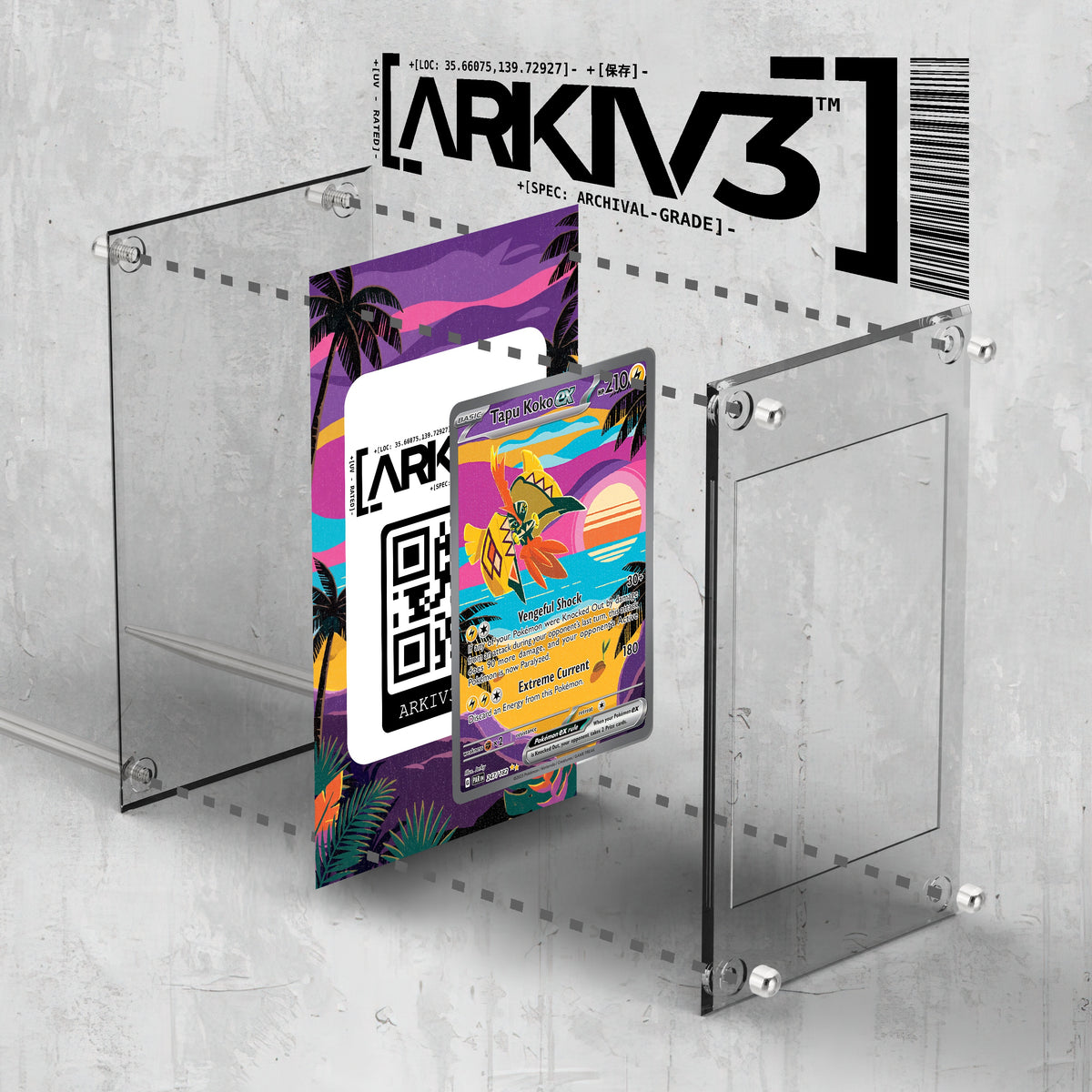 [UNIT: 247/182] // Tapu Koko ex Extended Art Display Case - Raw