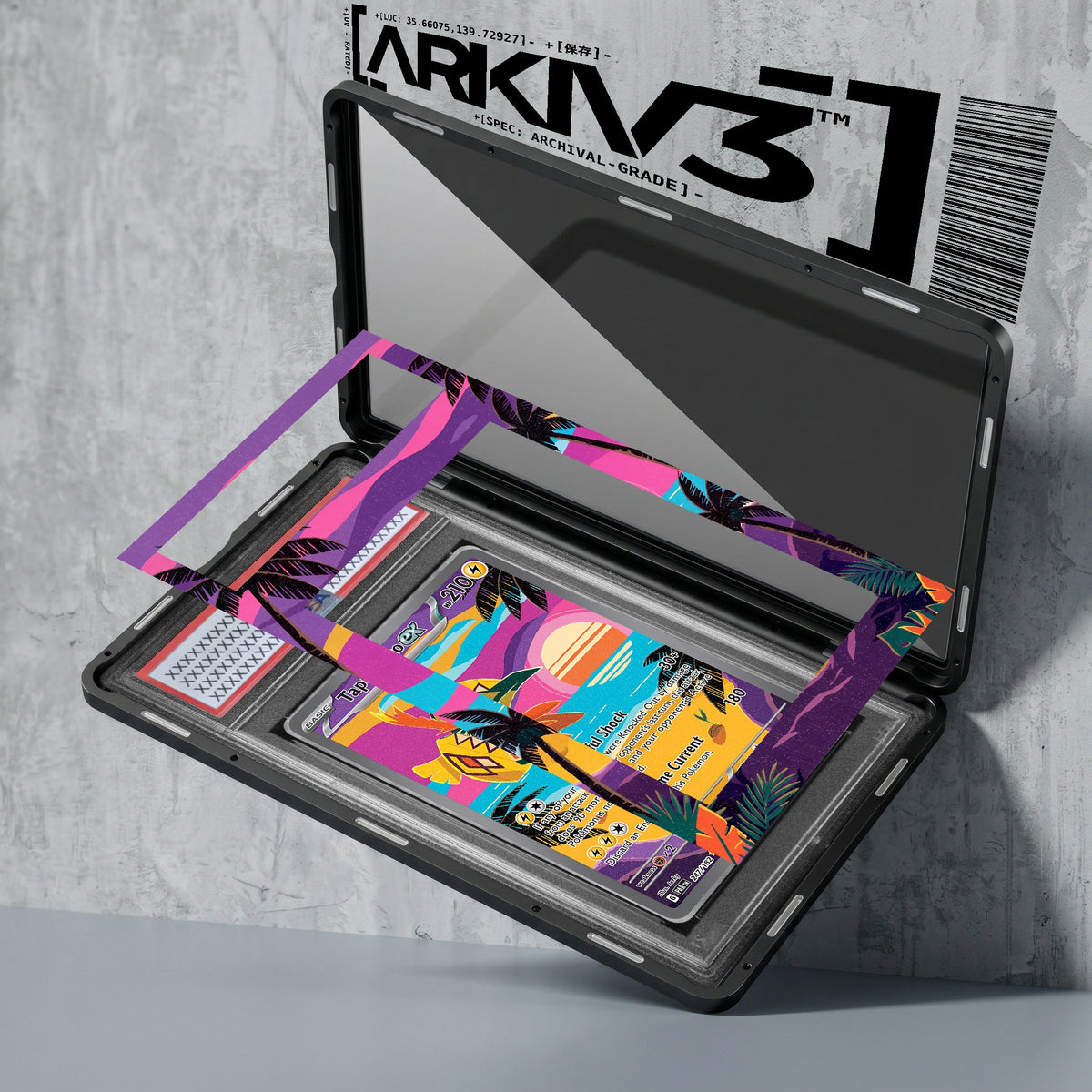 ARKIV3 PSA graded exploded mockup