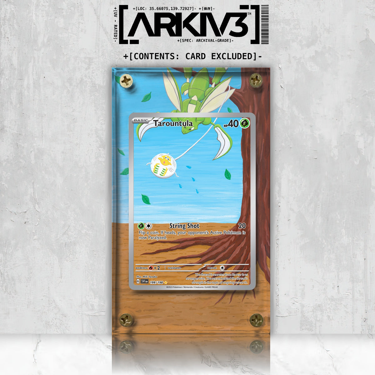 [UNIT: 199/198] // Tarountula Extended Art Display Case - Raw