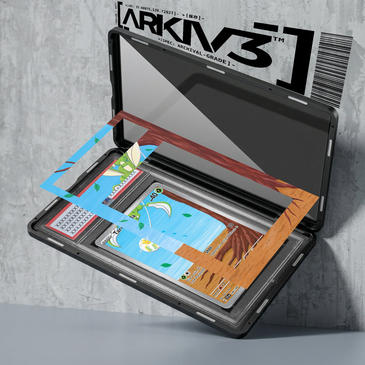 ARKIV3 PSA graded exploded mockup