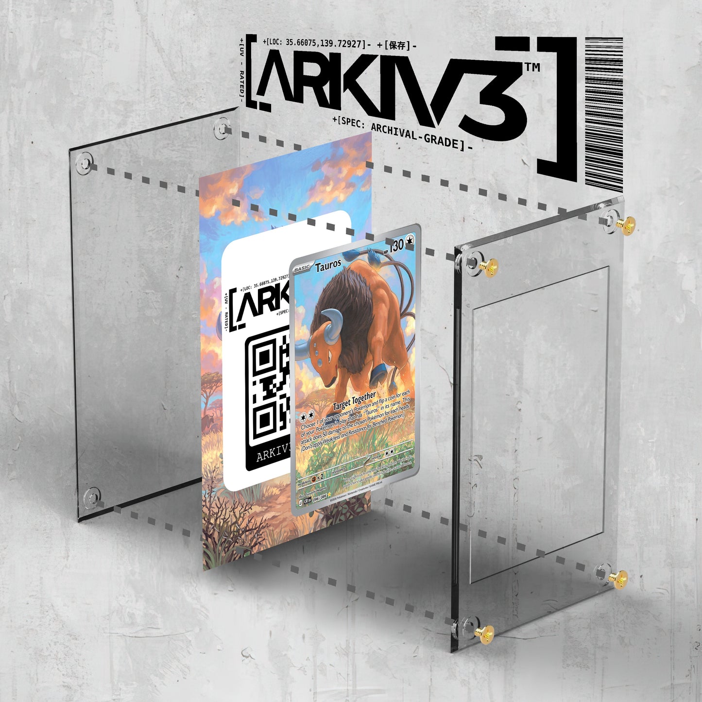 [UNIT: 96/86] // Tauros Extended Art Display Case - Raw