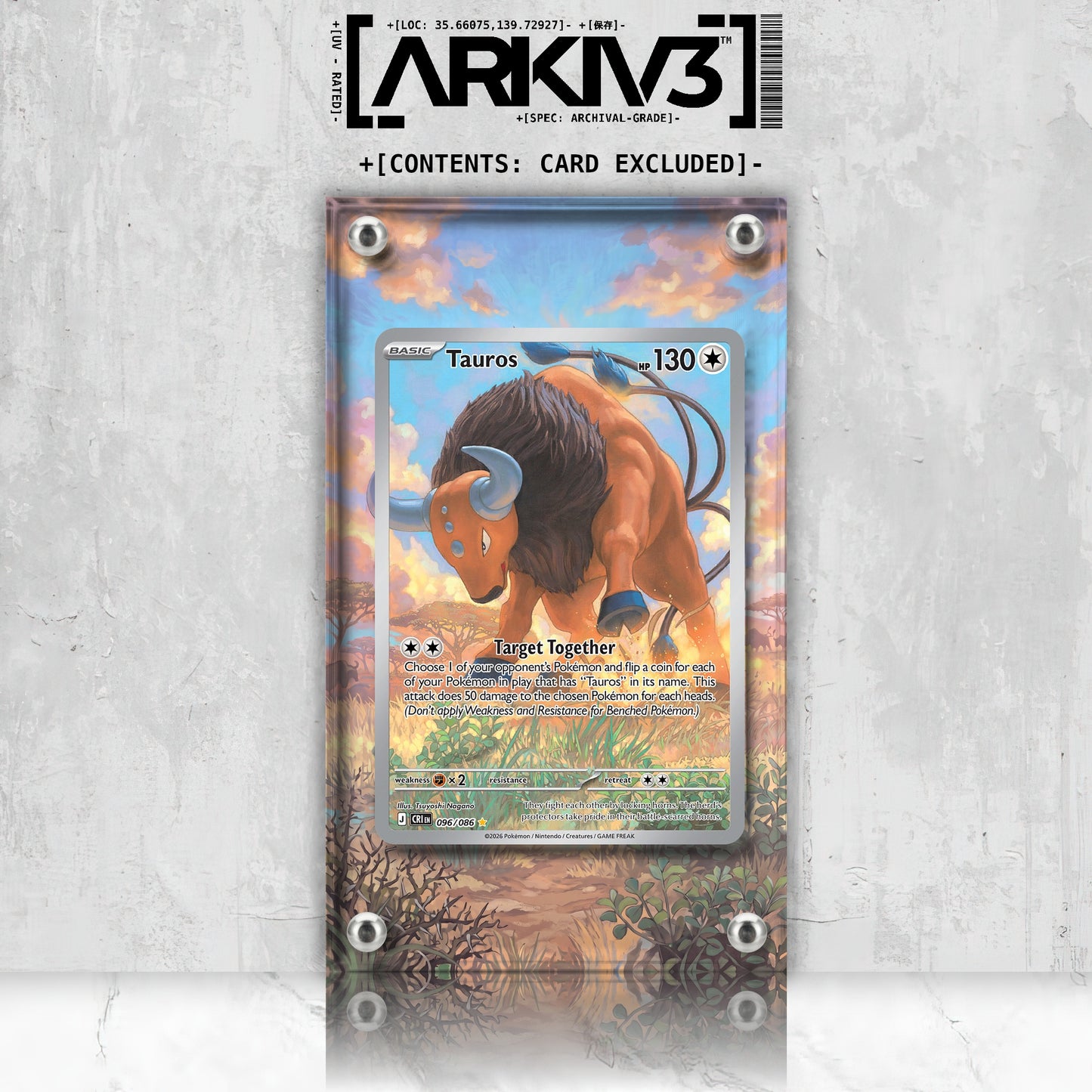 [UNIT: 96/86] // Tauros Extended Art Display Case - Raw