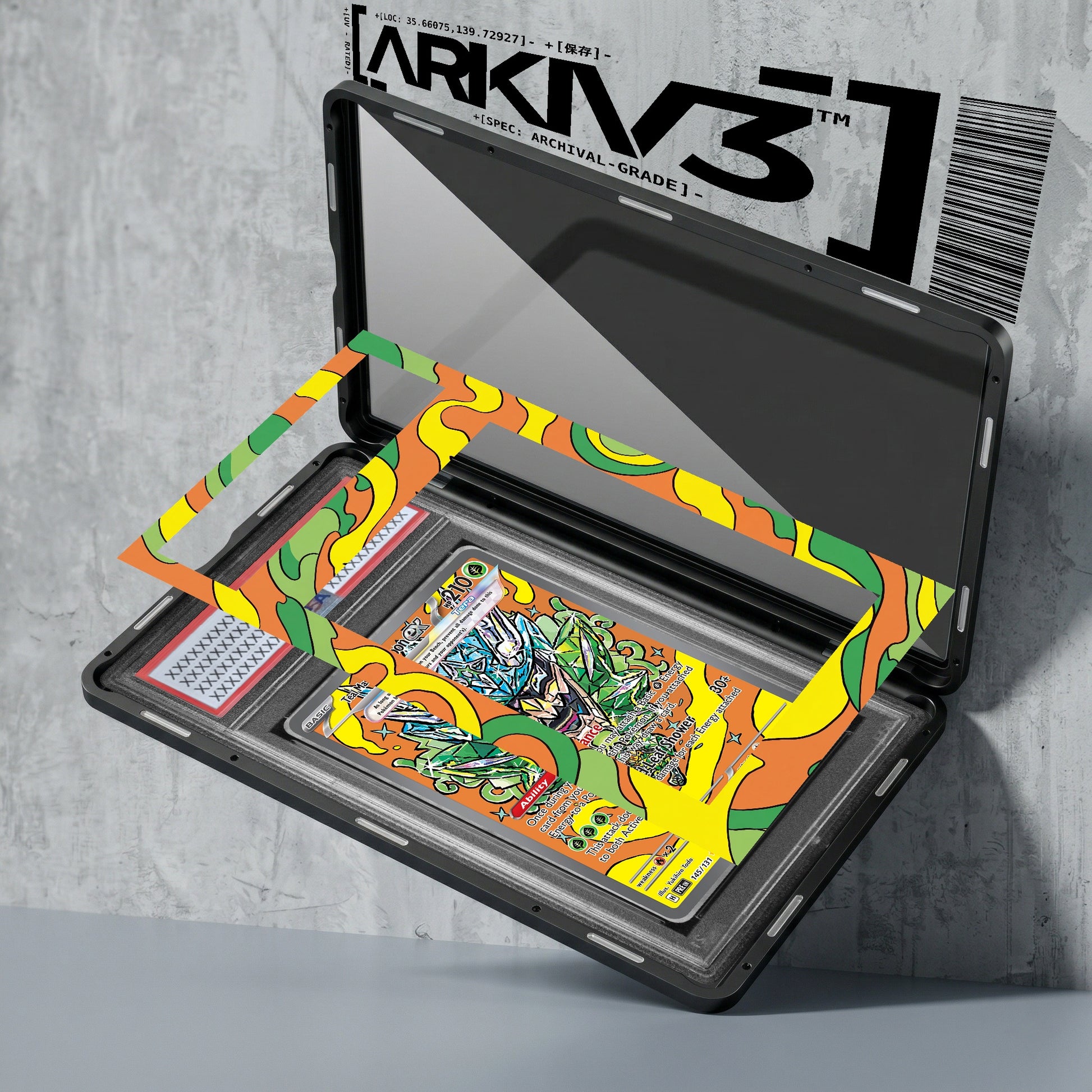 ARKIV3 PSA graded exploded mockup