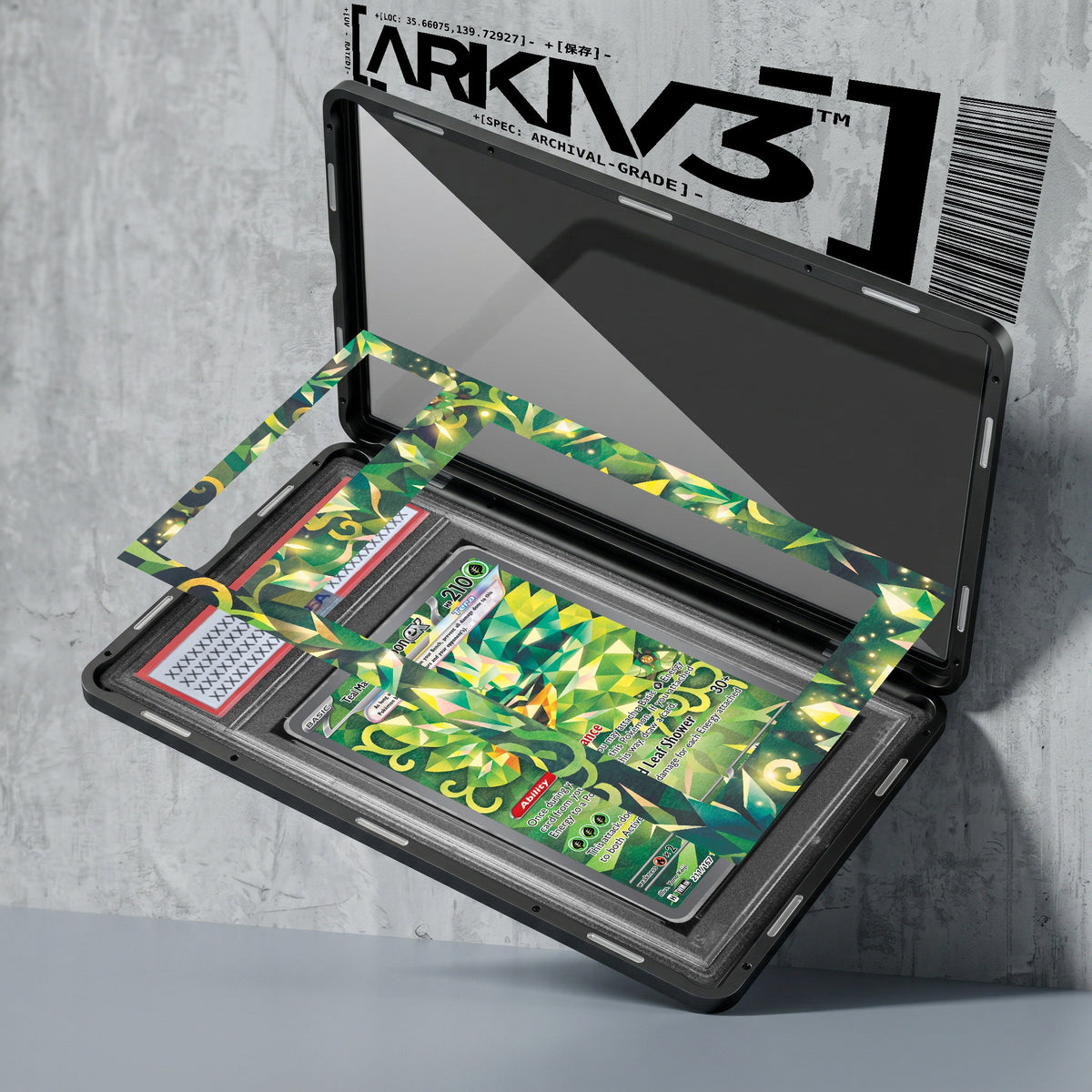 ARKIV3 PSA graded exploded mockup