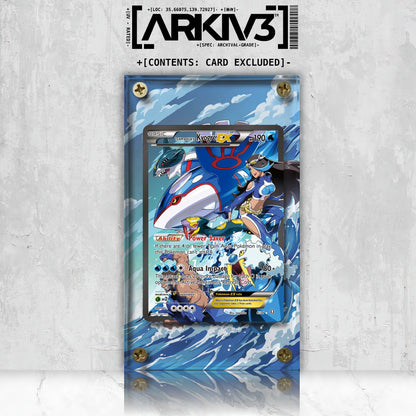 [UNIT: 6/34] // Team Aqua's Kyogre-EX Extended Art Display Case - Raw