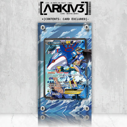 [UNIT: 6/34] // Team Aqua's Kyogre-EX Extended Art Display Case - Raw
