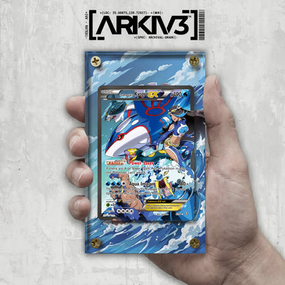 [UNIT: 6/34] // Team Aqua's Kyogre-EX Extended Art Display Case - Raw