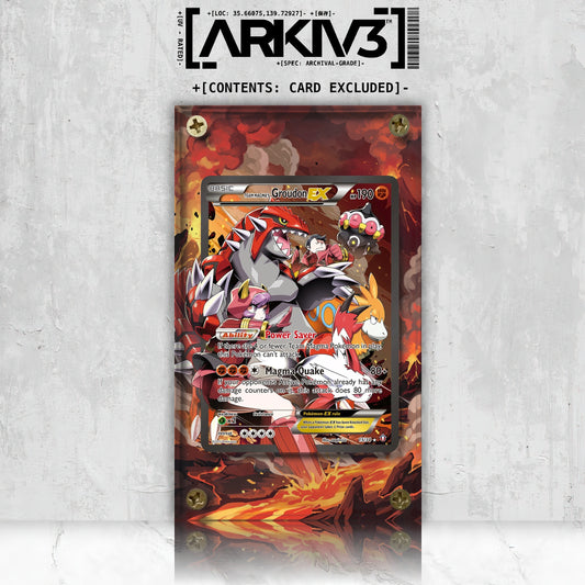 [UNIT: 15/34] // Team Magma's Groudon-EX Extended Art Display Case - Raw