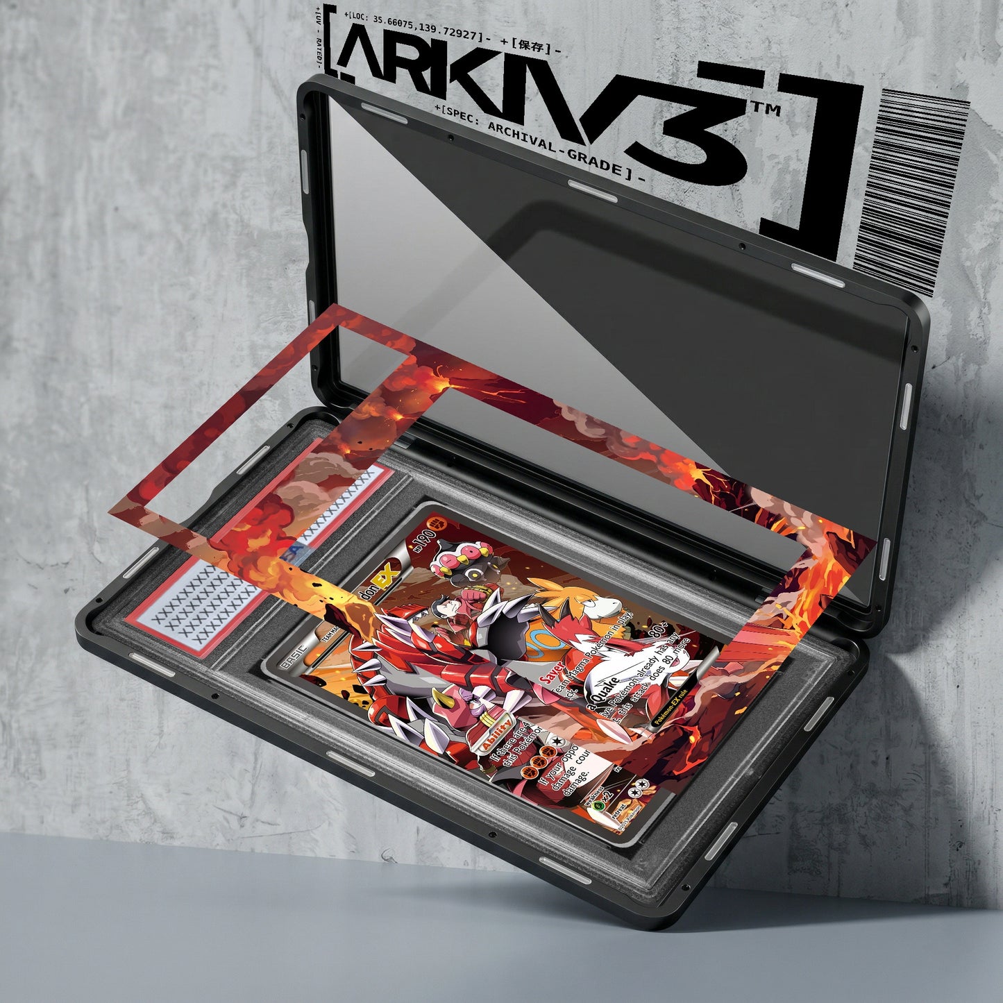ARKIV3 PSA graded exploded mockup