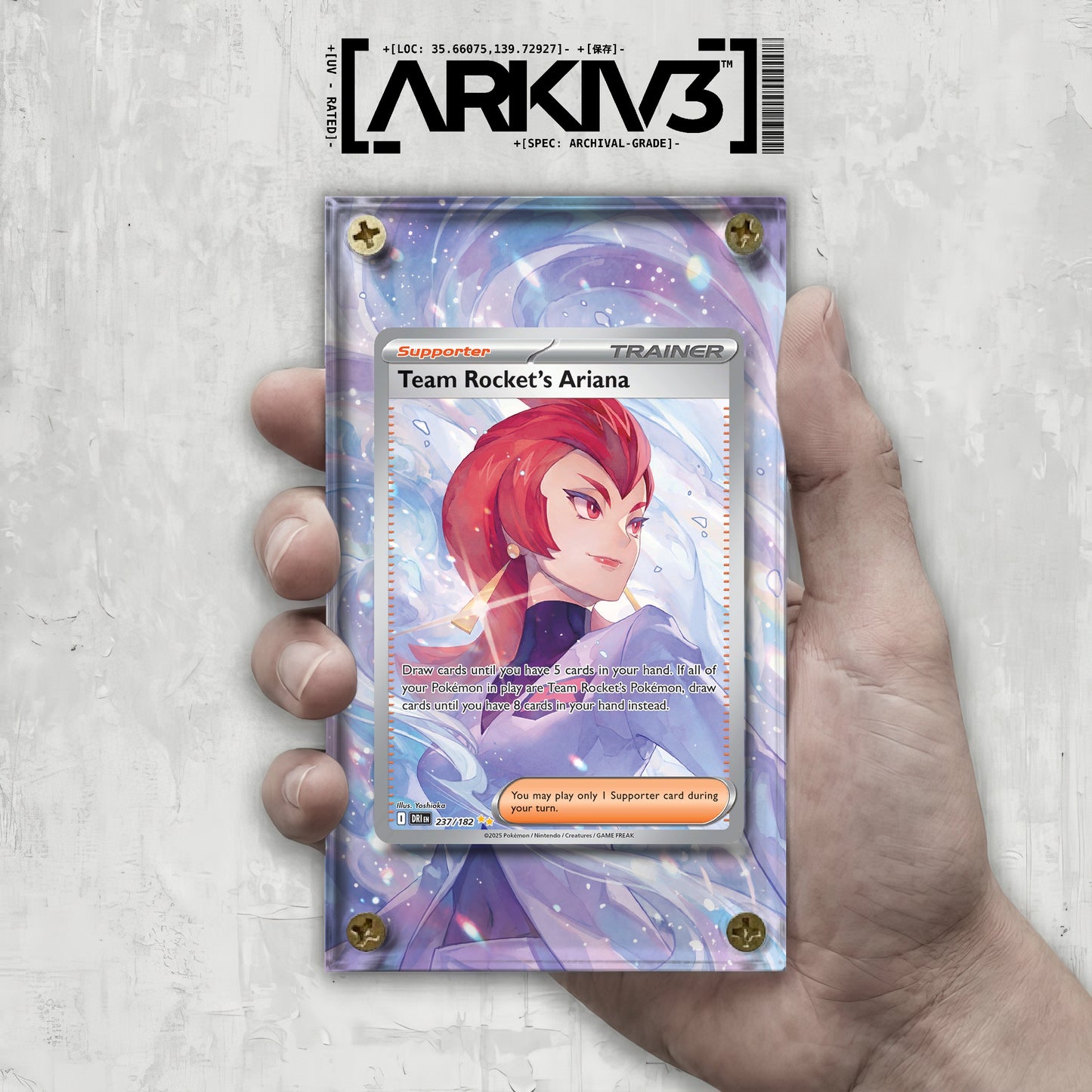 [UNIT: 237/182] // Team Rocket's Ariana Extended Art Display Case - Raw