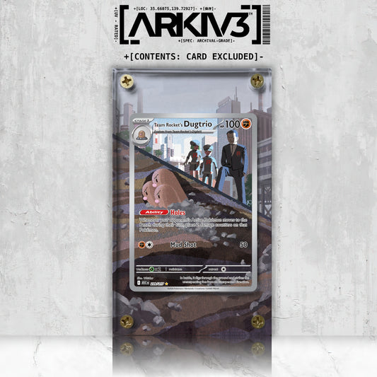 [UNIT: 239/217] // Team Rocket's Dugtrio Extended Art Display Case - Raw
