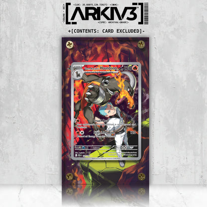 [UNIT: 191/182] // Team Rocket's Houndoom Extended Art Display Case - Raw
