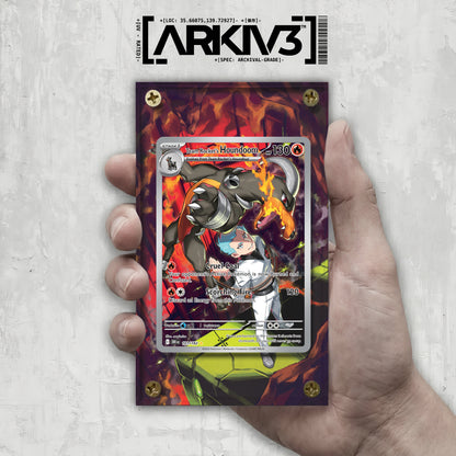 [UNIT: 191/182] // Team Rocket's Houndoom Extended Art Display Case - Raw