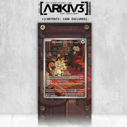 [UNIT: 203/182] // Team Rocket's Meowth Extended Art Display Case - Raw