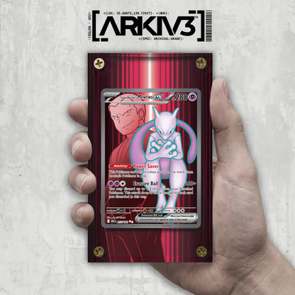 [UNIT: 213/182] // Team Rocket's Mewtwo ex Extended Art Display Case - Raw