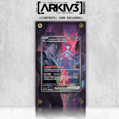 [UNIT: 231/182] // Team Rocket's Mewtwo ex Extended Art Display Case - Raw