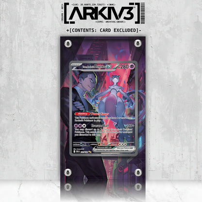[UNIT: 231/182] // Team Rocket's Mewtwo ex Extended Art Display Case - Raw