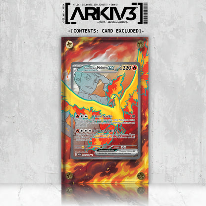 [UNIT: 208/182] // Team Rocket's Moltres ex Extended Art Display Case - Raw