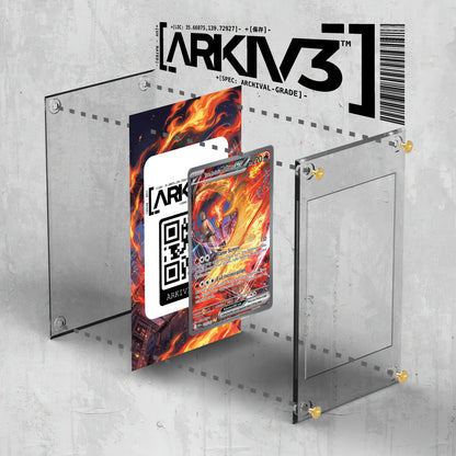 [UNIT: 229/182] // Team Rocket's Moltres ex Extended Art Display Case - Raw