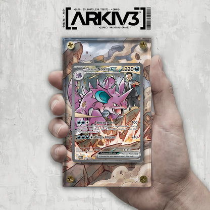 [UNIT: 233/182] // Team Rocket's Nidoking ex Extended Art Display Case - Raw