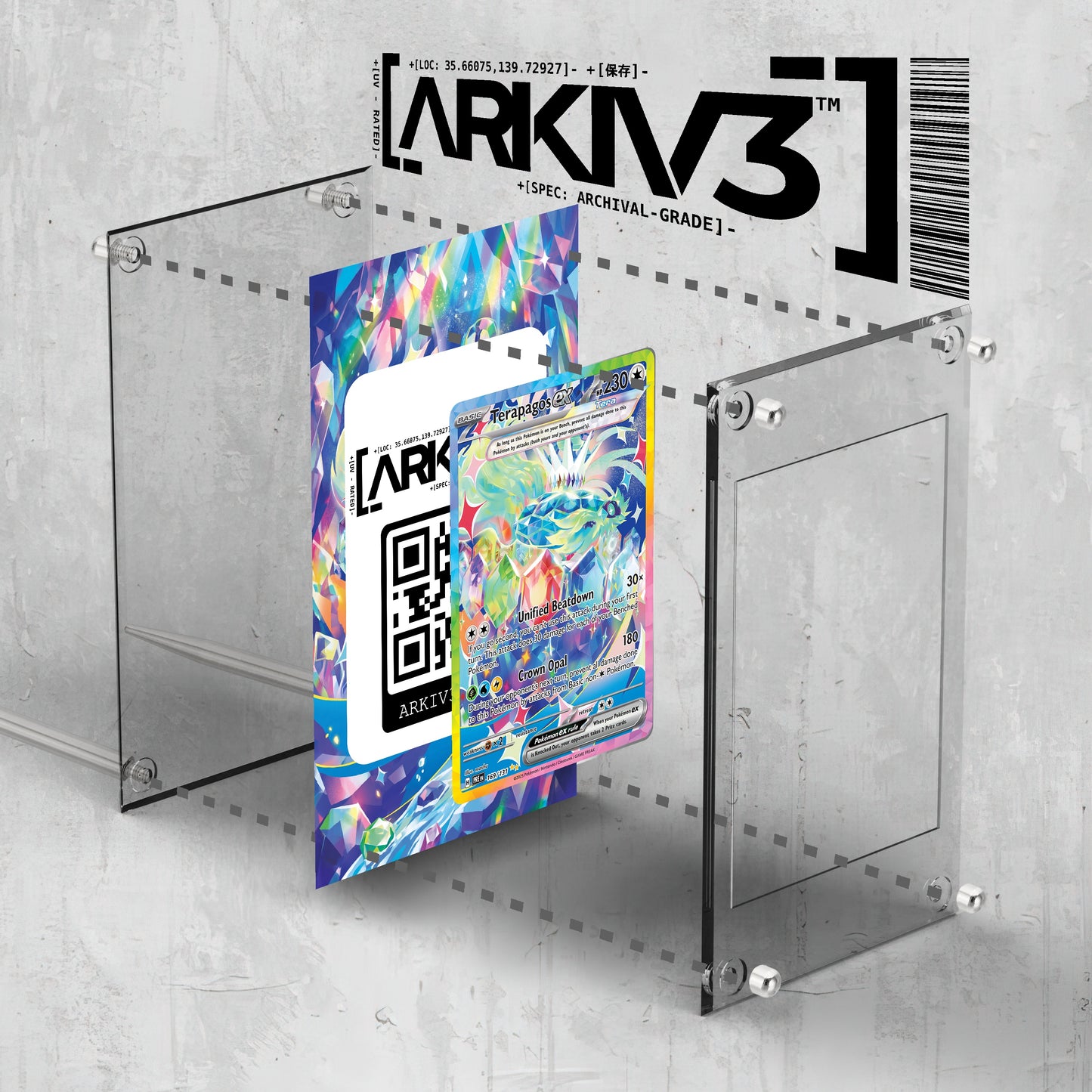 [UNIT: 169/131] // Terapagos ex Extended Art Display Case - Raw