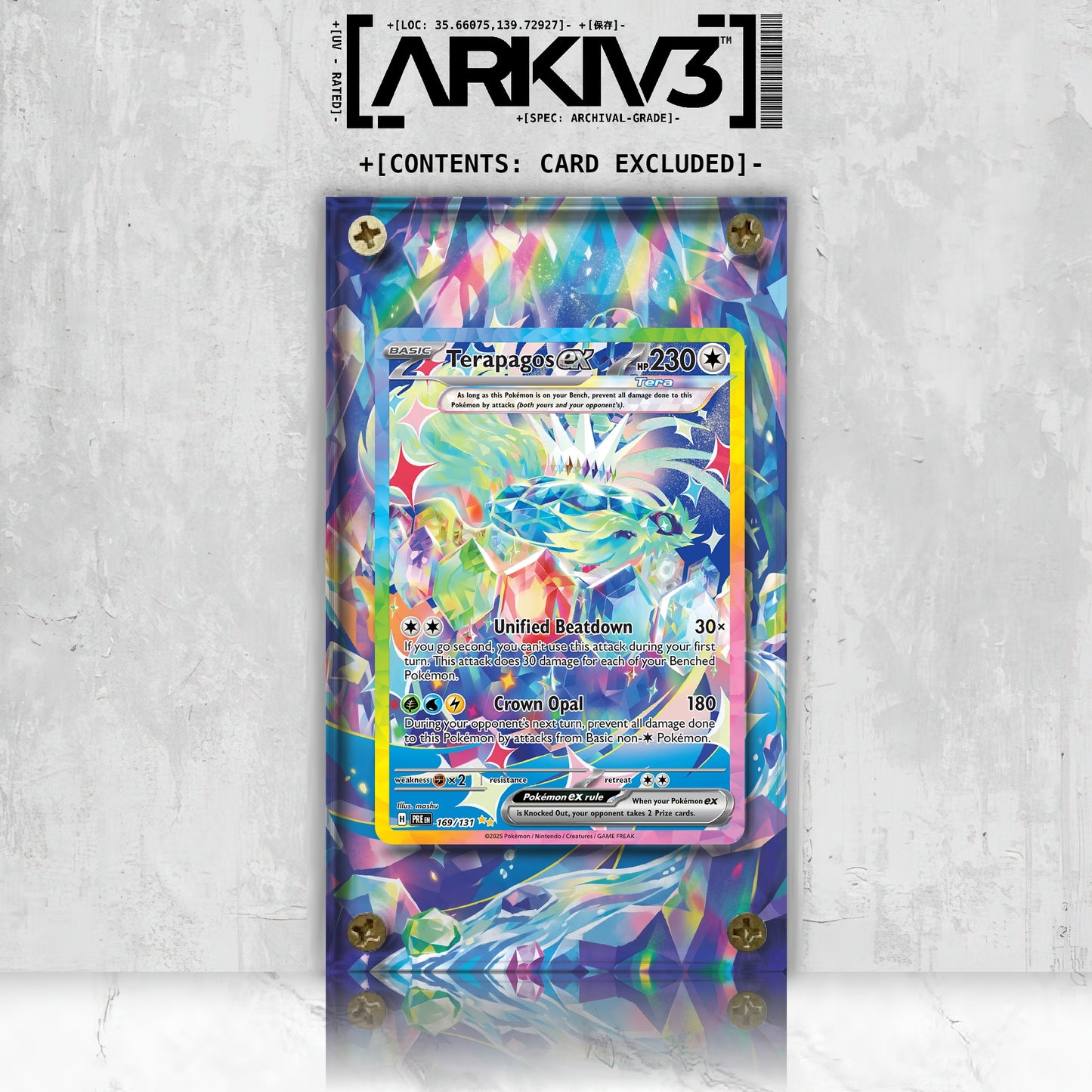 [UNIT: 169/131] // Terapagos ex Extended Art Display Case - Raw