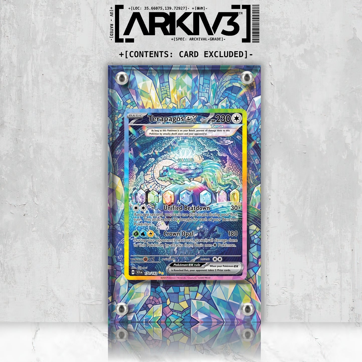[UNIT: 170/142] // Terapagos ex Extended Art Display Case - Raw