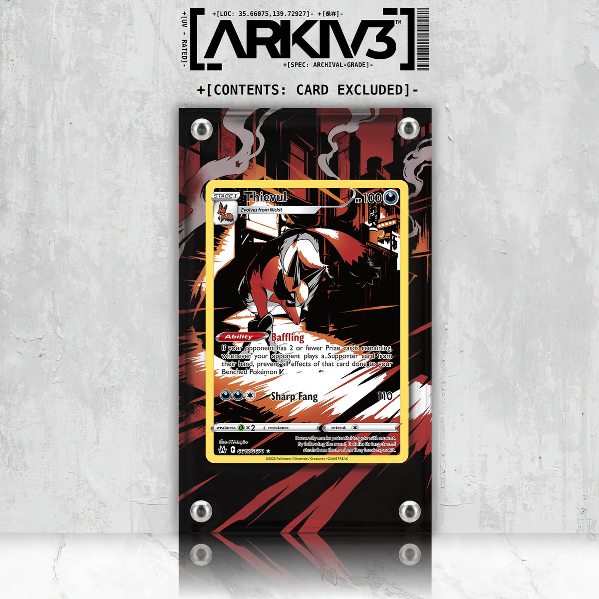 [UNIT: GG17/70] // Thievul Extended Art Display Case - Raw