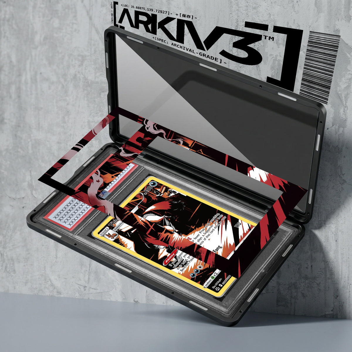 ARKIV3 PSA graded exploded mockup