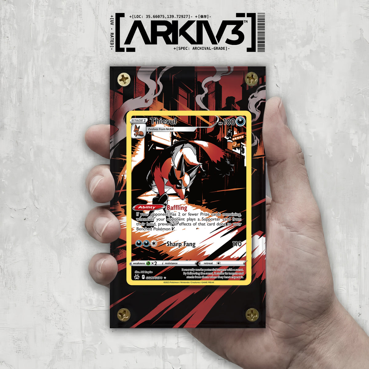 [UNIT: GG17/70] // Thievul Extended Art Display Case - Raw