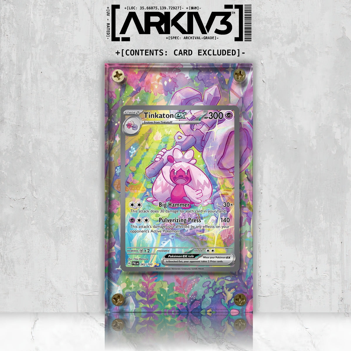 [UNIT: 262/193] // Tinkaton ex Extended Art Display Case - Raw