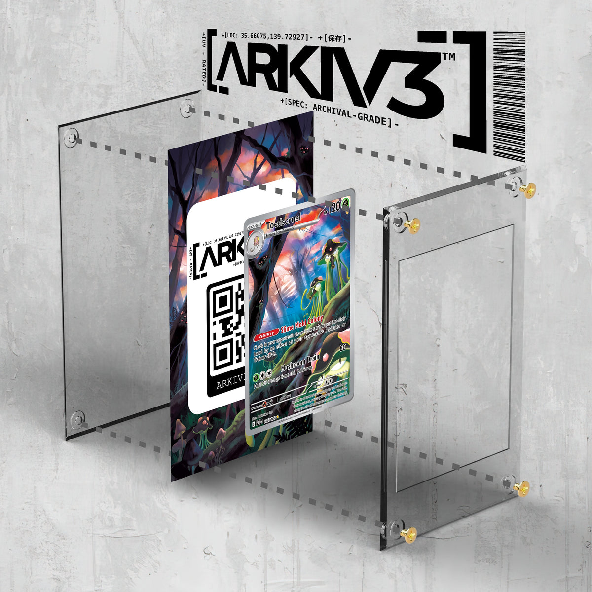 [UNIT: 185/182] // Toedscruel Extended Art Display Case - Raw