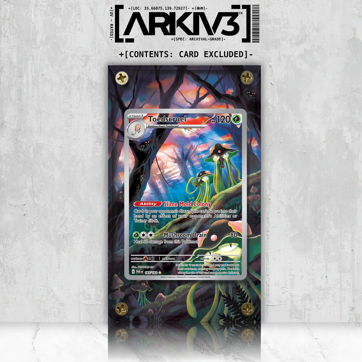 [UNIT: 185/182] // Toedscruel Extended Art Display Case - Raw