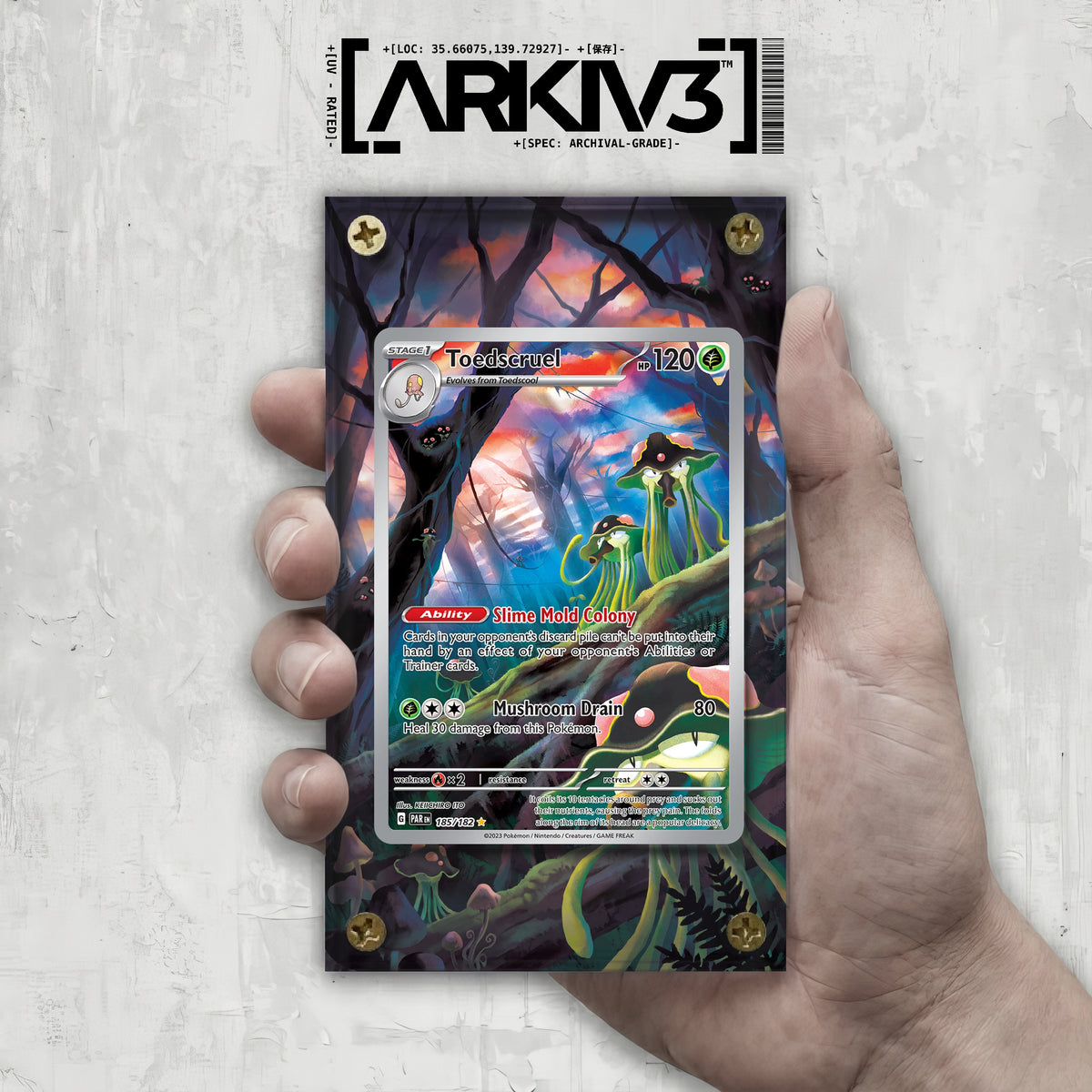 [UNIT: 185/182] // Toedscruel Extended Art Display Case - Raw