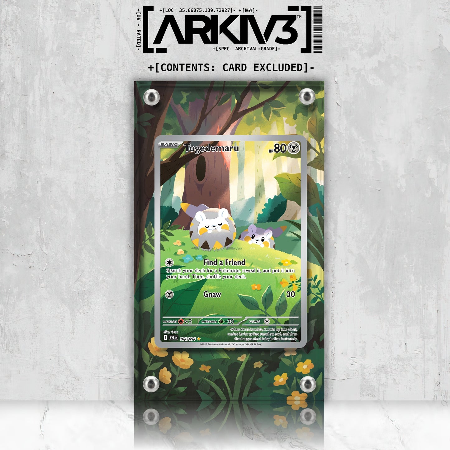 [UNIT: 104/94] // Togedemaru Extended Art Display Case - Raw