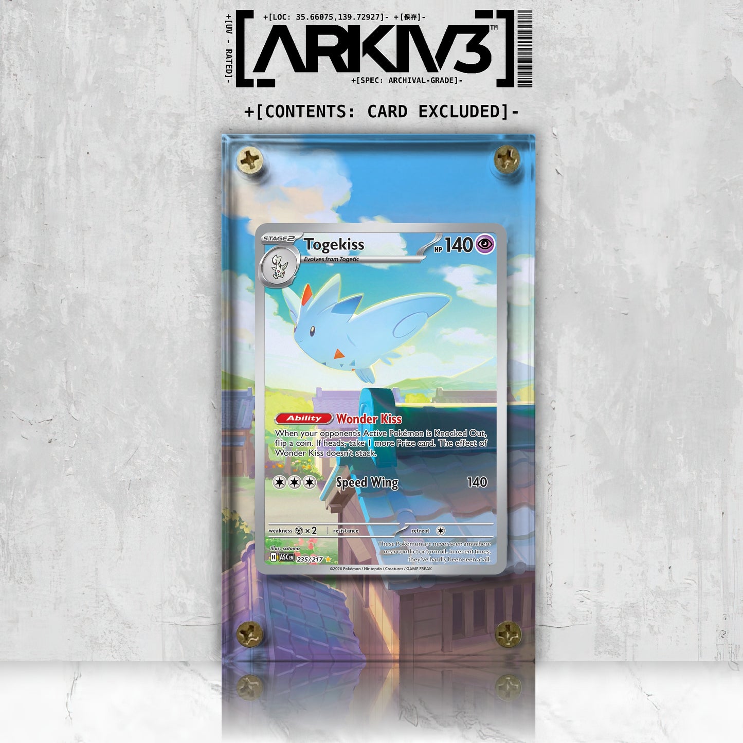 [UNIT: 235/217] // Togekiss Extended Art Display Case - Raw