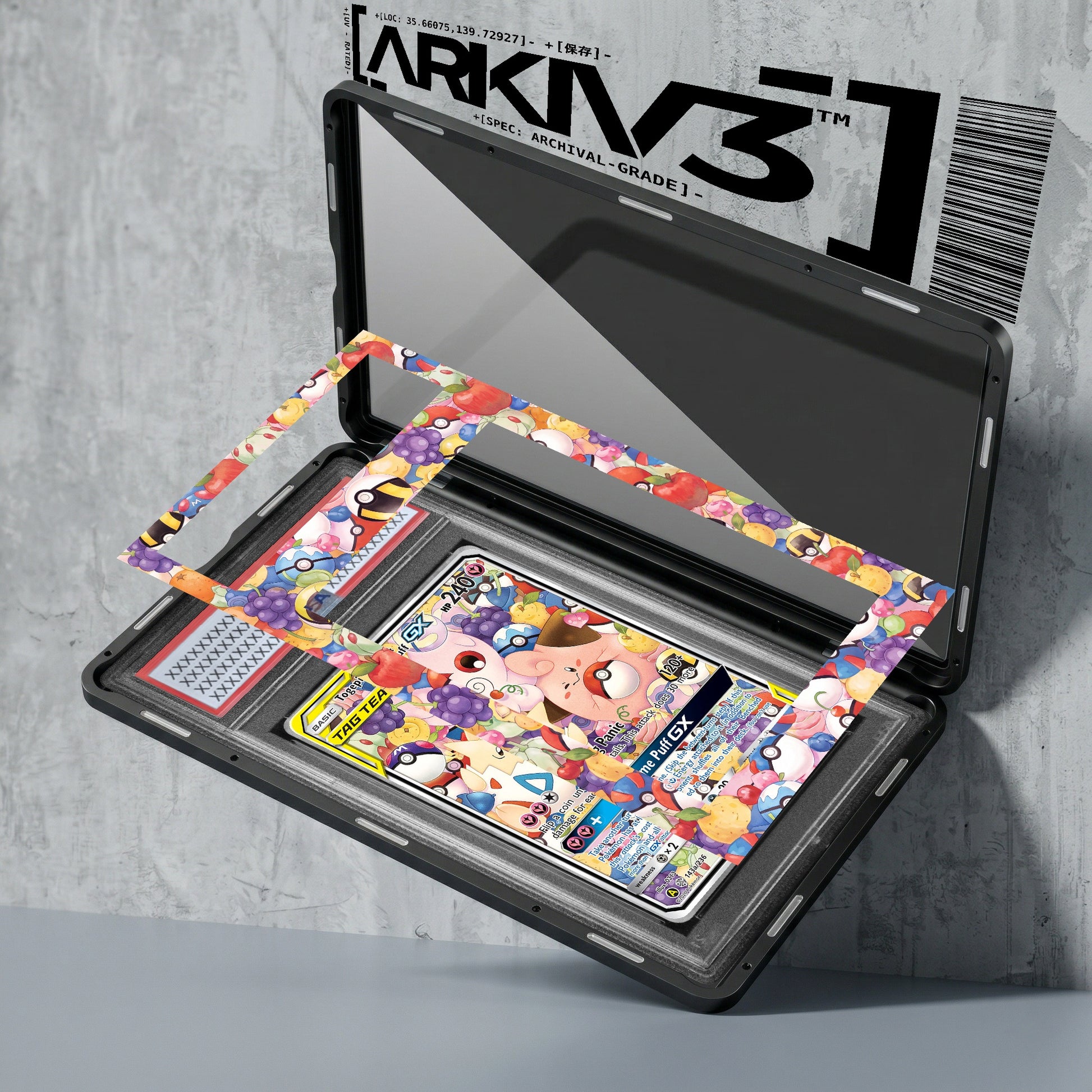 ARKIV3 PSA graded exploded mockup
